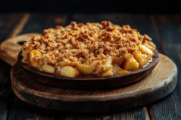 Canvas Print - Apple Crumble Dessert