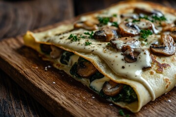 Sticker - Mushroom and Spinach Crepe