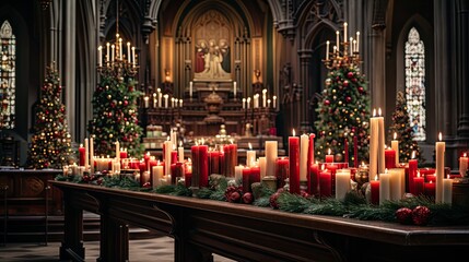 Wall Mural - interior of church