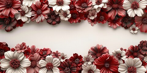 Wall Mural - frame of flowers