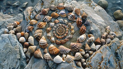 Fibonacci Seashell Art