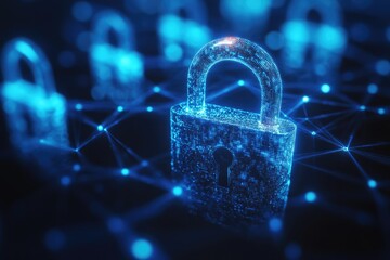 Network lock on blue light grid