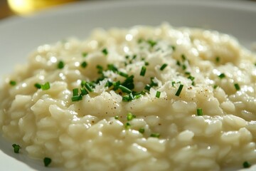 Canvas Print - Creamy Risotto with Herbs and Parmesan