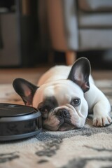 Poster - Dog and Robotic Vacuum