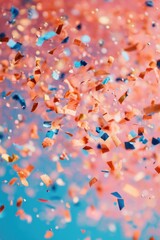 Canvas Print - Confetti Falling From Sky