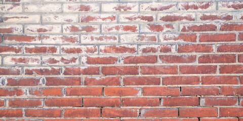 Wall Mural - Old brick wall grunge old texture line bricks tiles Background