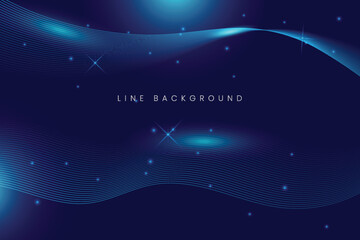Fototapete - Navy blue background line art design with lighting effect. Modern background texture design. Banner background design. Premium abstract lines art