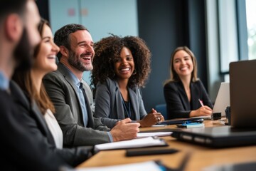 A group of professionals sitting at a conference table