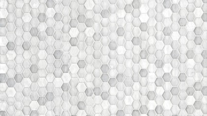 Poster - Honeycomb patterned wood panels in hexagonal shape, wood, background, and abstract brown pattern. A white marble wall with hexagon tiles for texture and an Abstract white hexagon concept background.