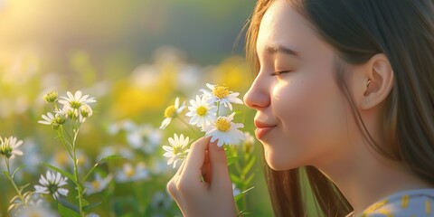 Canvas Print - girl blowing dandelion