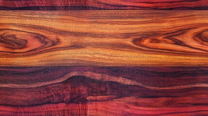 Wall Mural - Exotic padauk wood with vibrant red tones, perfect for unique luxury furniture, luxury wood texture, vibrant luxury