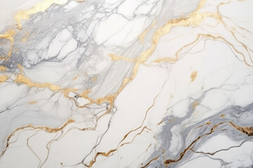 Wall Mural - Processed collage of white and gold marble texture. Background for banner, backdrop or texture