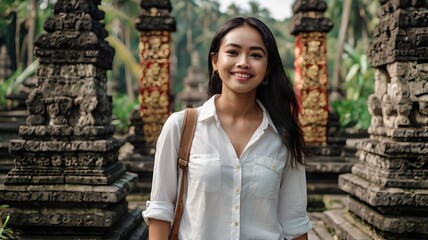 Potrait of woman in bali