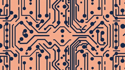 Abstract Circuit Board Pattern Background