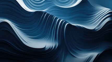 Three dimensional render of wavy pattern. waves abstract background texture