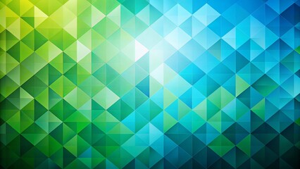 Wall Mural - Abstract geometric background with green and blue shapes creating a modern design