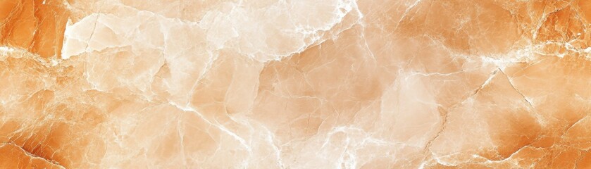 Sticker - Seamless marble pattern in soft tan with white veins, [Abstract Background Marble], [Warm and natural]