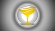 © Kartik - Alcoholic Drink minimal bright yellow material icon