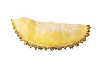 Durian slice, cutout, full depth of field.