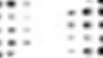 Abstract halftone wave dotted background. Futuristic twisted grunge pattern, dot, circles.