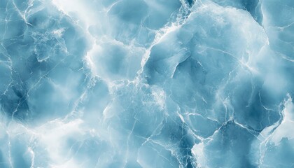 Sticker - Seamless marble texture in pale blue with white veins, [Abstract Background Marble], [Cool and serene]