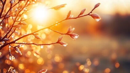 Wall Mural - the color is cool and warm with a real light leak and lens flare overlay