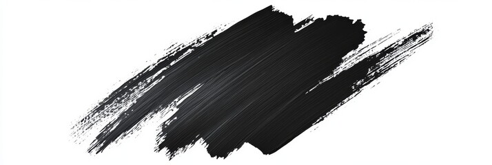 Poster - An isolated white background with black marker paint texture