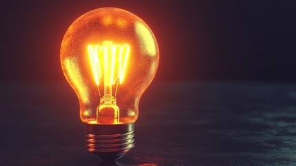 Poster - The logo is designed using the lamp shape and the idea concept provided as a mockup.