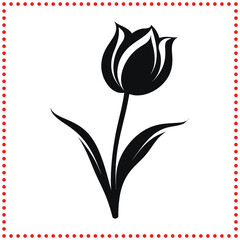 Sticker - Tulips  where each petal tells a story of love, beauty, and natures artistry.