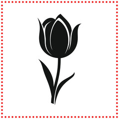 Sticker - Tulips  a symbol of rebirth, making them the perfect choice for spring gardens.