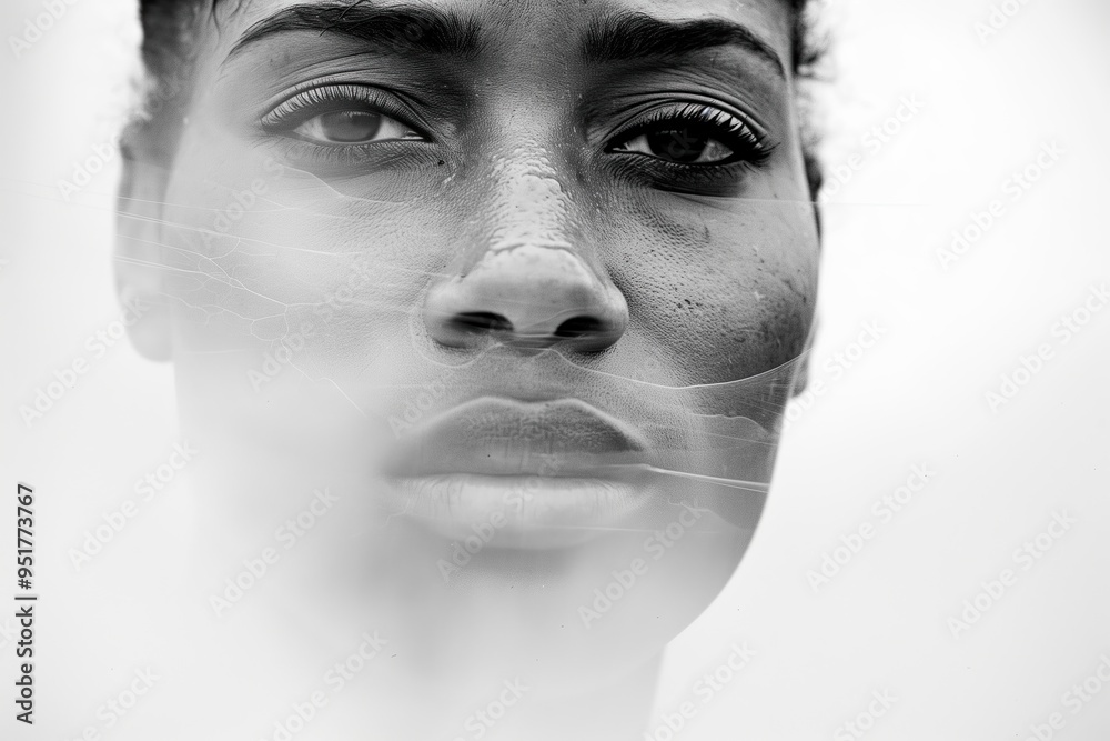 Confident black woman. The look of African American girl who has had ...