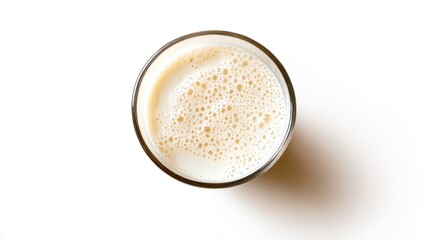 Canvas Print - Glass of Frothy Milk