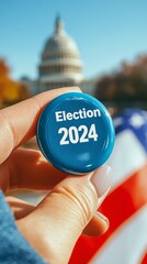 Wall Mural - election 2024 button