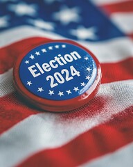 Wall Mural -  Election 2024 badge