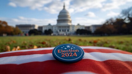 Wall Mural - poster of Election 2024