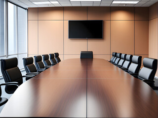 Blank conference room, office scene layout, commercial background