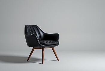 Wall Mural - leather armchair with background