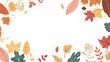 © li - Stunning Autumn Orange Leaves Illustration Background: A Warm and Captivating Visual Treat. Showcasing the Beauty and Charm of Seasonal Colors.