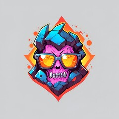 Poster - Cool Skull with Sunglasses