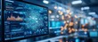 © Sunisa - A digital dashboard in a logistics center showing real-time optimization of workflows, delivery coordination, and software integration for seamless operations