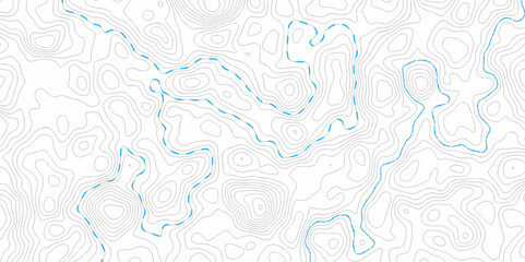 Wall Mural - Black and white topography contour lines map isolated on white background. The stylized height of the topographic map contour in lines and contours isolated on transparent. topography line map.