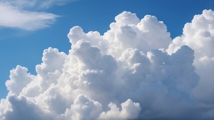 White cloud object for nature design summer background.