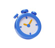 © mamewmy - Blue stopwatch clock fast service urgent work stopwatch illustration