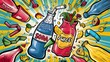 © Kartik - This cartoon clipart shows a Soda and Juice illustration.