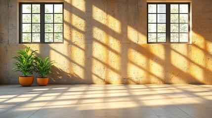 Poster - Sunlit Room with Plants.