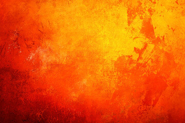 Abstract Orange Background with Red Grunge Texture for Thanksgiving and Halloween.