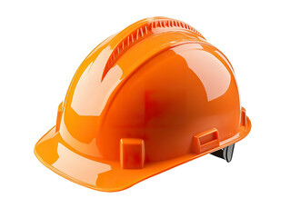 Wall Mural - orange safety hard hat isolated PNG