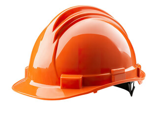 Wall Mural - orange safety hard hat isolated PNG