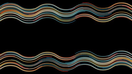 Wall Mural - Vintage Striped Backgrounds, Loop Samples, Retro Colors from the 1970s 1980s, 70s, 80s, 90s. retro vintage 70s style stripes background footage lines. shapes moving design eighties seamless loop	