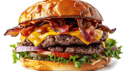 Poster - Juicy Double Bacon Cheeseburger